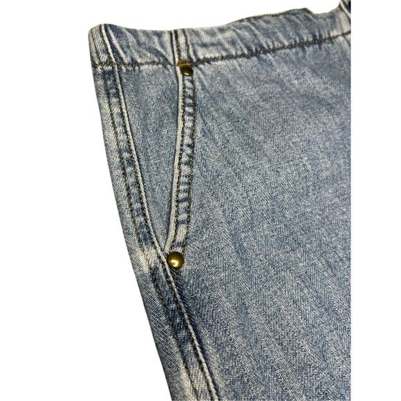 THE GREAT. Women’s 29 Straight Leg Premium Jeans Cropped Buckle Back Designer - Picture 2 of 7